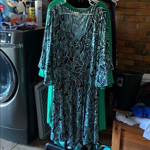 Cato 22/24 Turquoise Dress Flowy